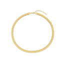 14k Yellow Gold Rib Link Necklace-2