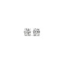 1/2 cttw Lab Grown Round Diamond Stud Earrings 14k White Gold (G/VS2)-5