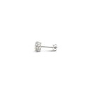 1/2 cttw Lab Grown Round Diamond Stud Earrings 14k White Gold (G/VS2)-6