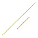 2.2mm 14k Yellow Solid Gold Diamond Cut Round Franco Chain-6