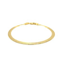 4.0mm 14k Yellow Gold Super Flex Herringbone Bracelet-5
