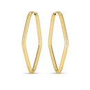 14k Yellow Gold Endless Marquise Hoops-4