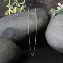Bead Links Saturn Chain in 14k Yellow Gold (3.5mm)-10