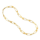 14K Yellow Gold Italian Oval Links Necklace-4