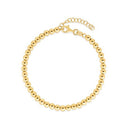 14k Yellow Gold Bead Chain Necklace(4mm)-2
