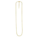 Endless Adjustable Cable Chain in 14k Yellow Gold (1.70 mm)-2