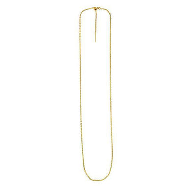 Endless Adjustable Cable Chain in 14k Yellow Gold (1.70 mm) - 0