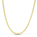 Moon Cut Bead Chain in 14k Yellow Gold (4.00 mm)-3