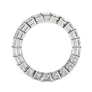 Emerald Cut Lab Grown Diamond Eternity Ring in 14k White Gold (2 cttw FG/VS2)-9