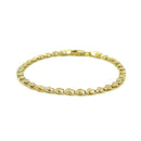 2.9mm 14k Yellow Gold Heart Anklet-6