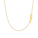14k Yellow Gold Polished Moon Necklace with Diamond-10
