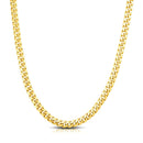 7.1mm 10k Yellow Gold Classic Miami Cuban Solid Chain-5