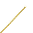 10k Yellow Gold Byzantine Design Chain Bracelet-2