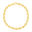 14k Yellow Gold High Polish Mariner Link Bracelet (5.4mm)-5