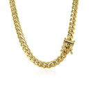 5.0mm 14k Yellow Gold Classic Miami Cuban Solid Chain-8