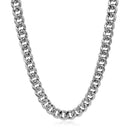 5.5mm 14k White Gold Miami Cuban Semi Solid Chain-9