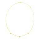 14k Yellow and Rose Gold Mom Necklace-4