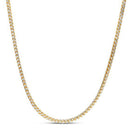 14k Yellow Gold Round Pave Franco Chain (3.15 mm)-5