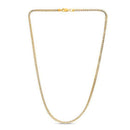 14k Yellow Gold Round Pave Franco Chain (3.15 mm)-6