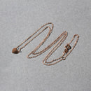 14k Rose Gold Polished Mini Heart Necklace-11