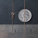 14k Rose Gold Polished Mini Heart Necklace-12