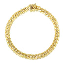 10k Yellow Gold Semi Solid Miami Cuban Bracelet (10.70 mm)-4