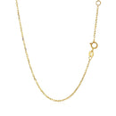 14k Yellow Gold 17 inch Necklace with Round White Topaz-9