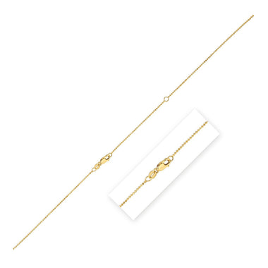 Double Extendable Bead Chain in 14k Yellow Gold (1.00 mm) - 0