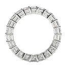 Emerald Cut Lab Grown Diamond Eternity Ring in 14k White Gold (4 cttw FG/VS2)-9