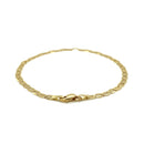 3.2mm 10k Yellow Gold Mariner Link Anklet-5