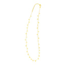 14K Yellow Gold Necklace with Dangling Stars-4