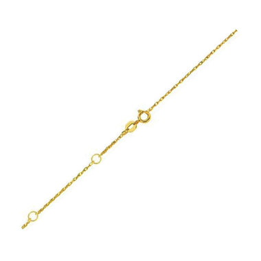 Double Extendable Rope Chain in 14k Yellow Gold (0.85 mm) - 0