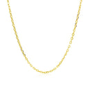 18k Yellow Gold Diamond Cut Cable Link Chain (1.40 mm)-6