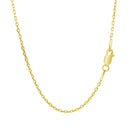 18k Yellow Gold Diamond Cut Cable Link Chain (1.40 mm)-7