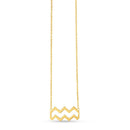 14K Yellow Gold Aquarius Necklace-3