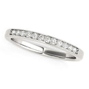 14k White Gold Diamond Wedding Band (1/8 cttw)-2