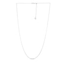 Adjustable Cable Chain in 14k White Gold (1.0mm)-7