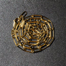 14K Yellow Gold Wide Paperclip Chain (3.3mm)-12