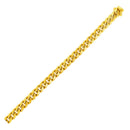 6.1mm 14k Yellow Gold Semi Solid Miami Cuban Chain-5