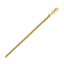 14k Yellow Gold Solid Round Box Chain (3.60 mm)-2