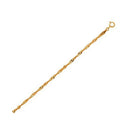10k Yellow Gold Singapore Bracelet (2.20 mm)-2