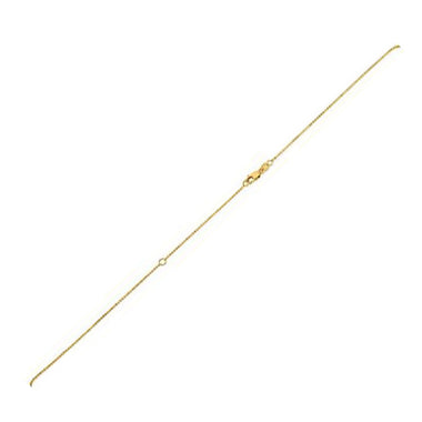 Extendable Bead Chain in 14k Yellow Gold (1.00 mm) - 0