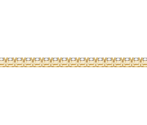 Lab Grown Round Diamond Tennis Bracelet in 14k Yellow Gold (6 cctw F/G  VS2/SI1)