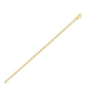Moon Cut Bead Chain in 14k Yellow Gold (2.50 mm)-5