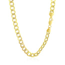 6.1mm 10k Yellow Gold Curb Chain-7