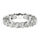 Round Cut Lab Grown Diamond Eternity Ring in 14k White Gold (3 cttw FG/VS2)-8