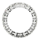 Round Cut Lab Grown Diamond Eternity Ring in 14k White Gold (3 cttw FG/VS2)-9