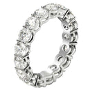 Round Cut Lab Grown Diamond Eternity Ring in 14k White Gold (3 cttw FG/VS2)-10