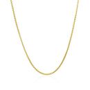 14k Yellow Gold Round Box Chain 1.35 mm-8