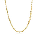 2.5mm 14k Yellow Gold Light Rope Chain-8